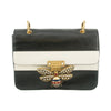 Gucci Black x Ivory Queen Margaret Leather Shoulder Bag #4622