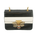 Gucci Black x Ivory Queen Margaret Leather Shoulder Bag #4622 by Bolt Boutique