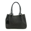 Gucci Black GG Canvas x Leather Tote Bag w/ Pouch #4623