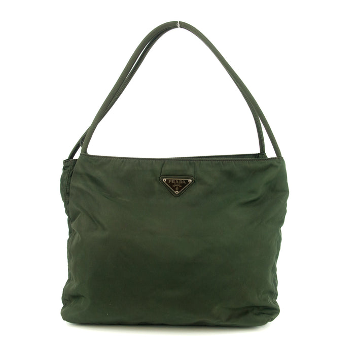 Prada Khaki Tessuto Nylon Tote Bag #4624 by Bolt Boutique