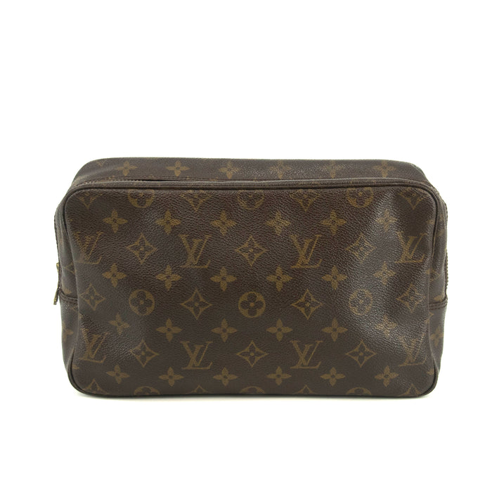 Louis Vuitton Monogram Canvas Trousse Toilette 28 Brown Pouch #4628 by Bolt Boutique