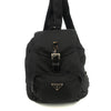Prada Black Tessuto Nylon x Leather Backpack #4631