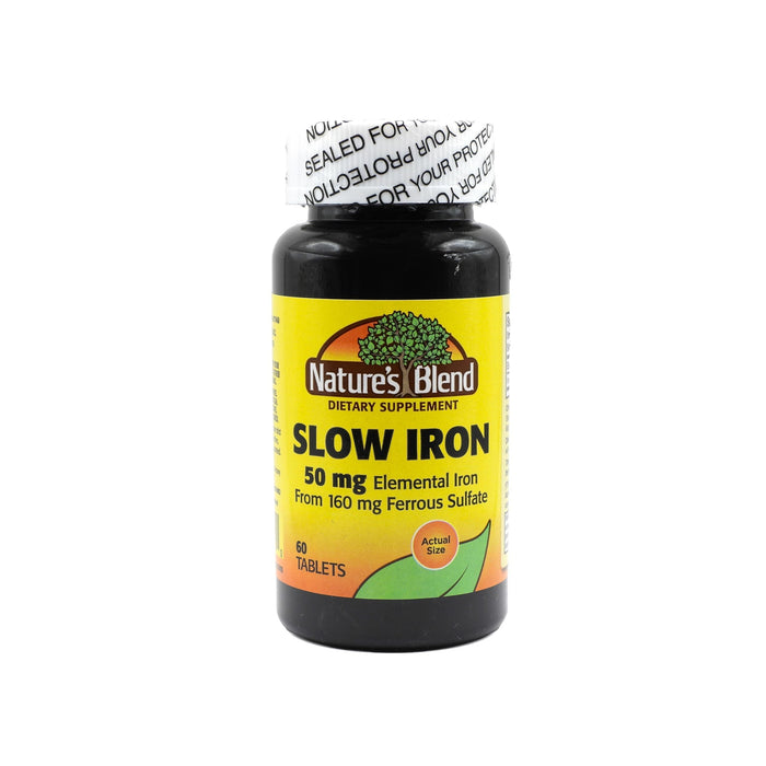 Nature's Blend Slow Iron 50 Mg Tablets 60Ct by Pasteur Pharmacy