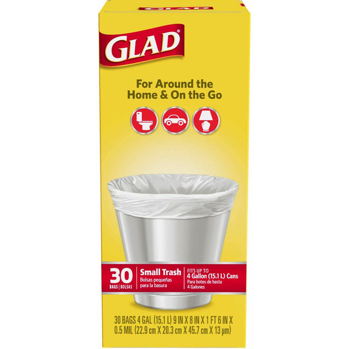 Glad Small Trash Bags - 4 Gallon - 30ct by Pasteur Pharmacy