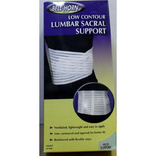 Bell-Horn Low Contour Lumbar Sacral Support In White Size: Low Contour Lumbar Sacral Support Large by Pasteur Pharmacy