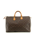 Louis Vuitton Monogram Canvas Brown Speedy 40 Tote Bag #4660 by Bolt Boutique