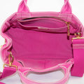 Prada Pink Canvas Canapa Small Logo 2Way Tote Bag #4664 by Bolt Boutique