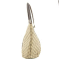 Gucci GG Canvas Coated Supreme Beige x Brown Leather Shoulder Bag #4675 by Bolt Boutique