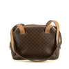 Celine Macadam Brown PVC x Leather Shoulder Bag #4686