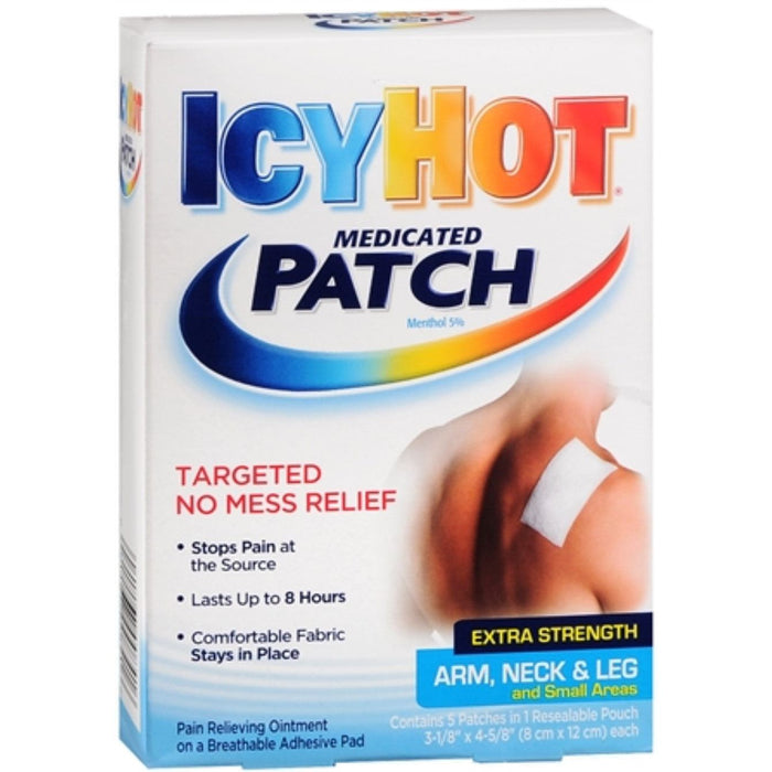 Icy Hot Original, Pain Relief Patch, Arm, Neck & Leg 5 ct by Pasteur Pharmacy