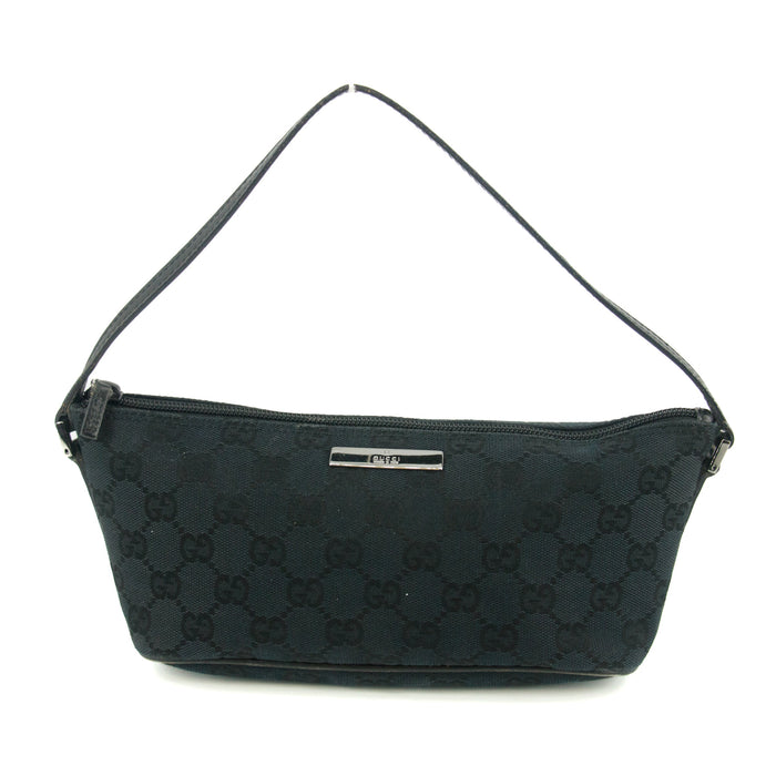 Gucci GG Canvas Black Boat Pochette Bag #4696 by Bolt Boutique