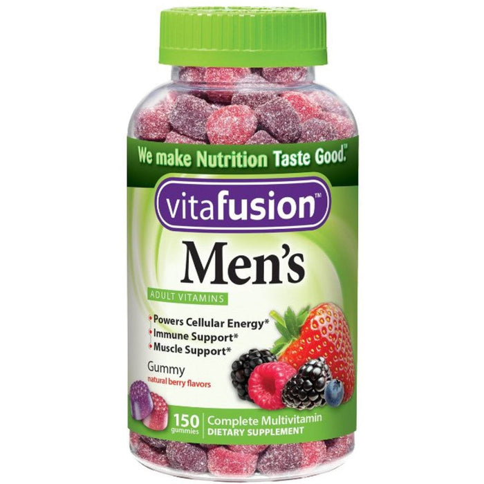 Vitafusion Men's Multivitamin Gummies, Daily Health & Energy Metabolism Support, Fruit Flavors, 150 Count by Pasteur Pharmacy