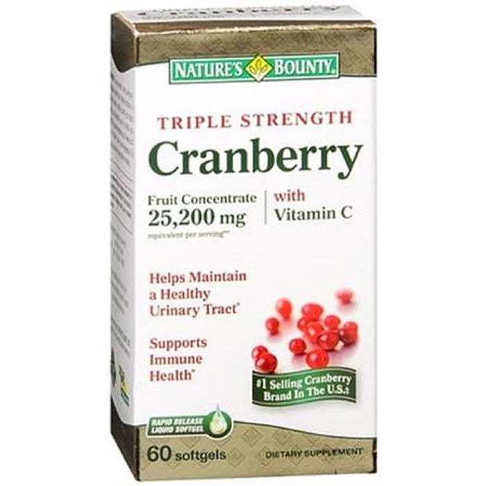 Nature's Bounty Triple Strength Natural Cranberry Vitamin C Softgels by Pasteur Pharmacy