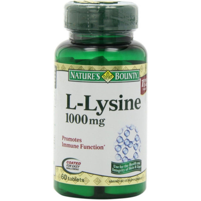 Nature's Bounty L Lysine, 1000 Mg, Coated Tablets by Pasteur Pharmacy