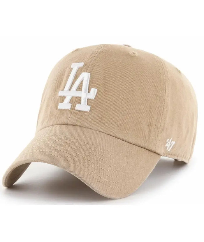 47 Brand Los Angeles Dodgers Clean Up Baseball Cap, Khaki, One Size by I-Max Fashions
