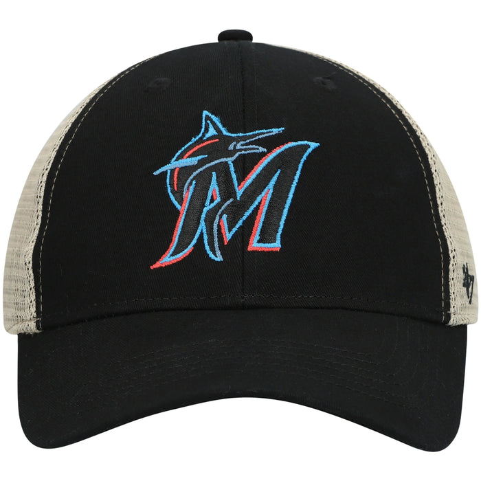 47 BrandMiami Marlins Snapback Adjustable Trucker Hat by I-Max Fashions