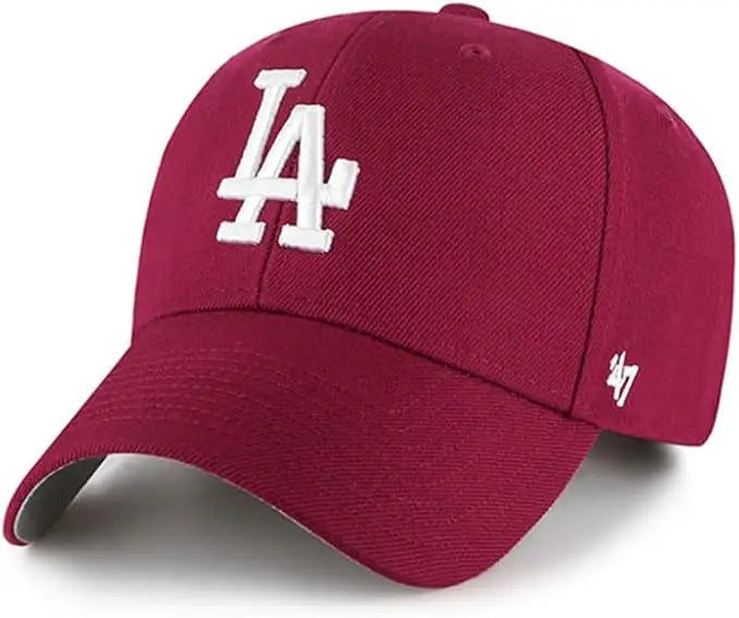 47 MLB Los Angeles Dodgers MVP Clean Up Adjustable Cap Cardinal Red by I-Max Fashions