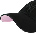 47 MLB New York Yankees Ballpark Clean Up Adjustable Cap, Black/White/Pink, One Size by I-Max Fashions