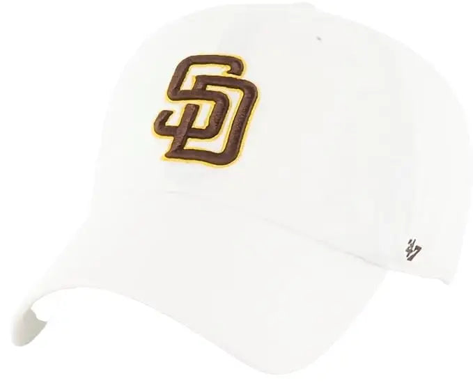 47 MLB White San Diego Padres Clean Up Adjustable Hat Cap by I-Max Fashions