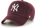 47 New York Yankees Adjustable Cap Clean Up MLB - Maroon by I-Max Fashions