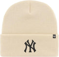 47 New York Yankees Haymaker Cuff Knit Stretch Fit Natural Logo Beanie by I-Max Fashions