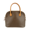 Celine Macadam Brown PVC x Leather Top Handle Tote Bag #4706