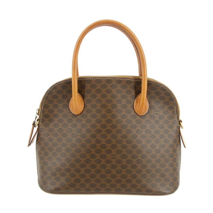Celine Macadam Brown PVC x Leather Top Handle Tote Bag #4706 by Bolt Boutique