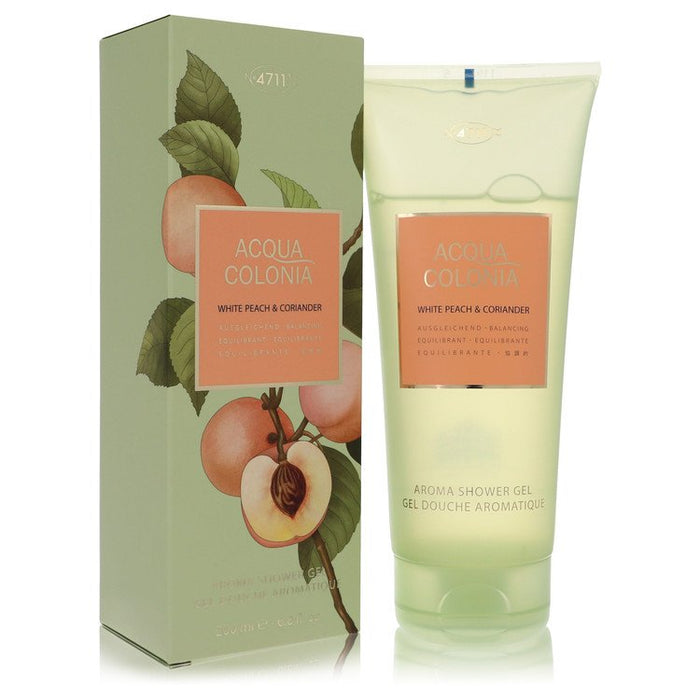 4711 Acqua Colonia White Peach & Coriander by 4711 Shower Gel 6.8 oz for Women by Avera Group