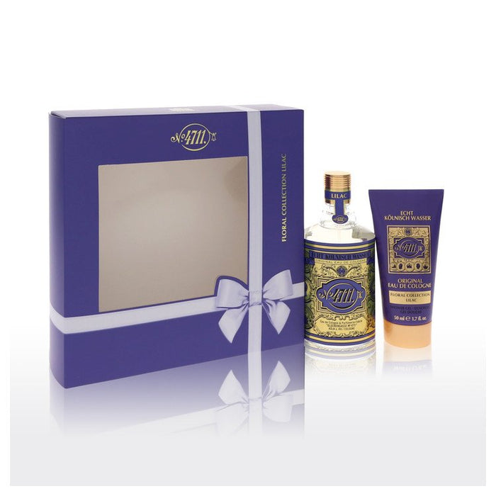 4711 Lilac by 4711 Gift Set (Unisex) -- 3.4 oz Eau De Cologne Spray + 1.7 oz Shower Gel for Men by Avera Group