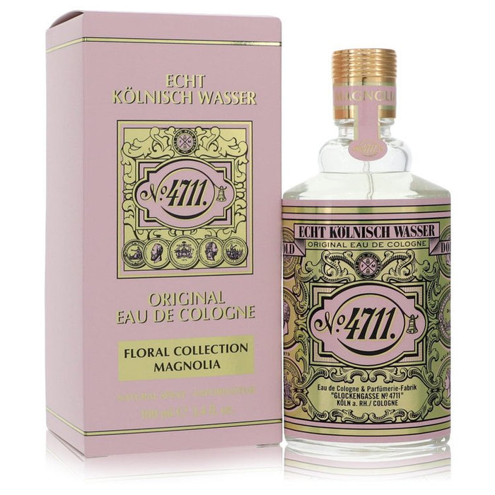 4711 Floral Collection Magnolia by 4711 Eau De Cologne Spray (Unisex) 3.4 oz for Women by Avera Group