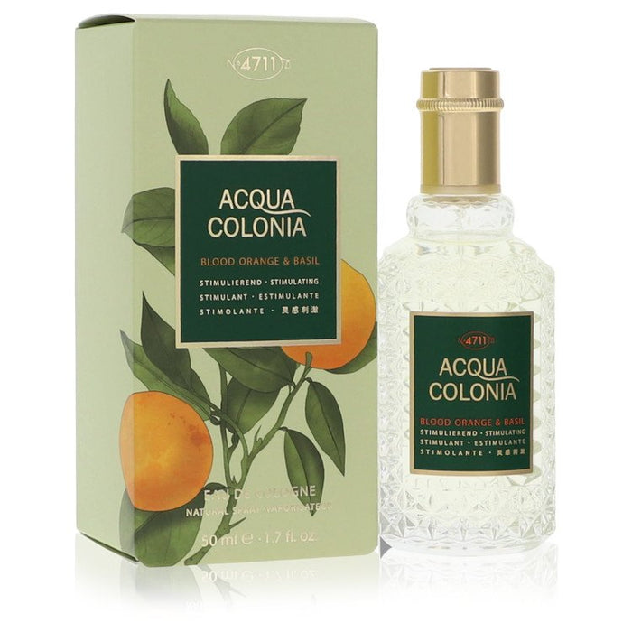 4711 Acqua Colonia Blood Orange & Basil by 4711 Eau De Cologne Spray (Unisex) 1.7 oz for Women by Avera Group