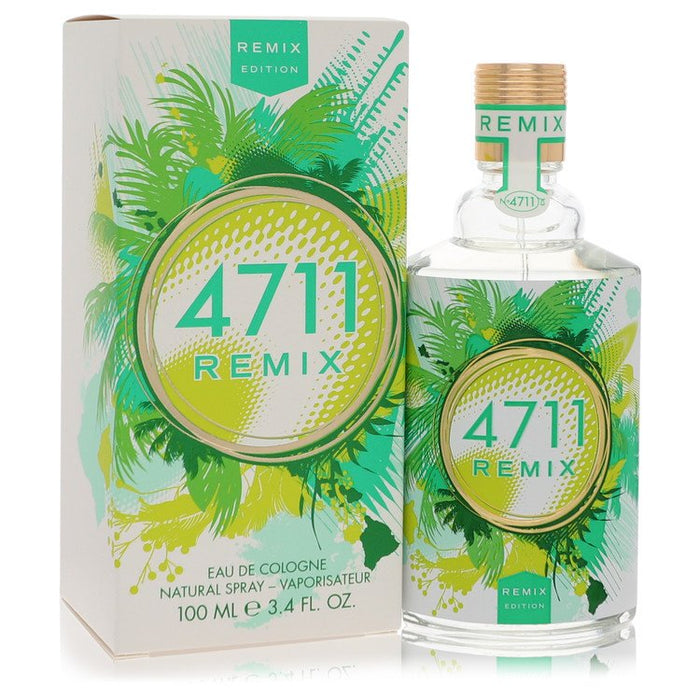 4711 Remix Green Oasis by 4711 Eau De Cologne Spray (Unisex) 3.4 oz for Men by Avera Group
