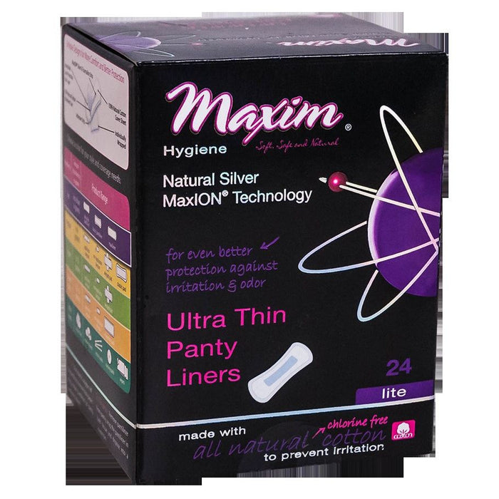 Maxim MaxION Ultra Thin Panty Liners, Light, 24 Ct, Hygiene Products by Pasteur Pharmacy