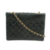 Chanel Black Lambskin Quilted Top Logo Shoulder Bag #4732