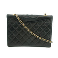 Chanel Black Lambskin Quilted Top Logo Shoulder Bag #4732 by Bolt Boutique