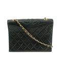 Chanel Black Lambskin Quilted Top Logo Shoulder Bag #4732 by Bolt Boutique