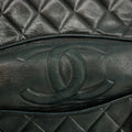 Chanel Black Lambskin Quilted Top Logo Shoulder Bag #4732 by Bolt Boutique