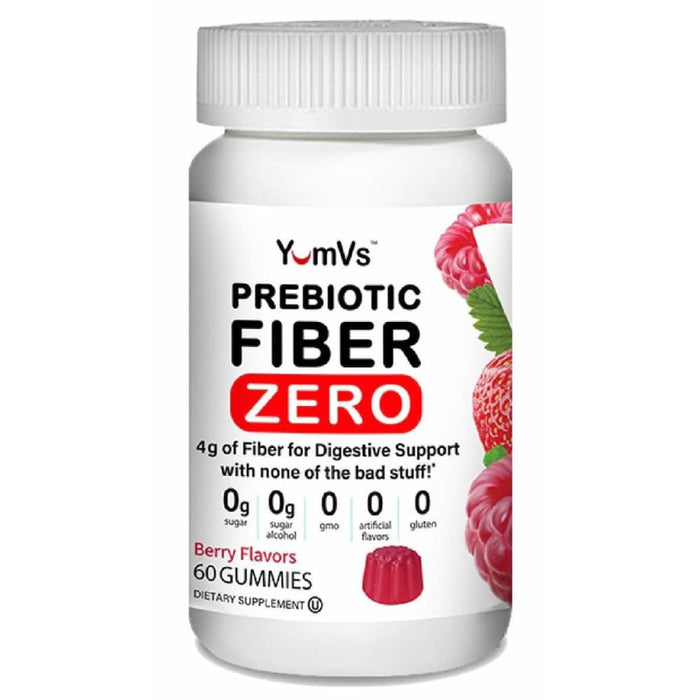 Yum Vs Prebiotic Fiber, Zero, Gummies, Berry Flavors by Pasteur Pharmacy