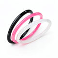 INC 3-Pc. Set Resin Bangle Bracelets Black Pink White by Vanessa Jane
