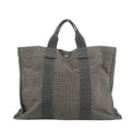 Hermes Herline MM Grey Canvas Tote Bag #4781 by Bolt Boutique