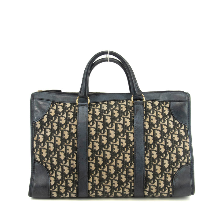 Christian Dior Blue Trotter Canvas Mini Boston Bag #4783 by Bolt Boutique