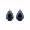 1.60 Ct Pear Blue Sapphire 10k Gold Teardrop Studs Earrings