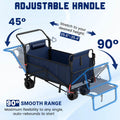 2-in-1 Folding Wagon Cart Chair 650LBS Capacity by DailySale