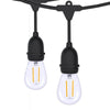 48 Ft. LED String Lights Outdoor Commercial Grade Waterproof Bulbs