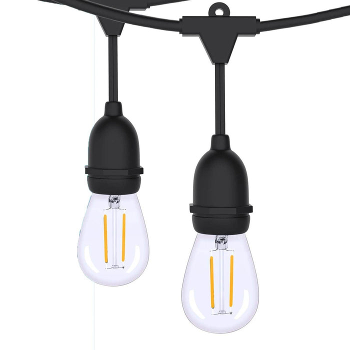 48 Ft. LED String Lights Outdoor Commercial Grade Waterproof Bulbs by DailySale