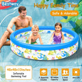 48 x 10 Inflatable Swimming Pool with 3 Velvets Water Drain Plug by DailySale