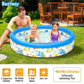 48 x 10 Inflatable Swimming Pool with 3 Velvets Water Drain Plug by DailySale