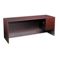 HON 10500 Series 3/4-Height Right Pedestal Credenza, 72w x 24d x 29.5h, Mahogany