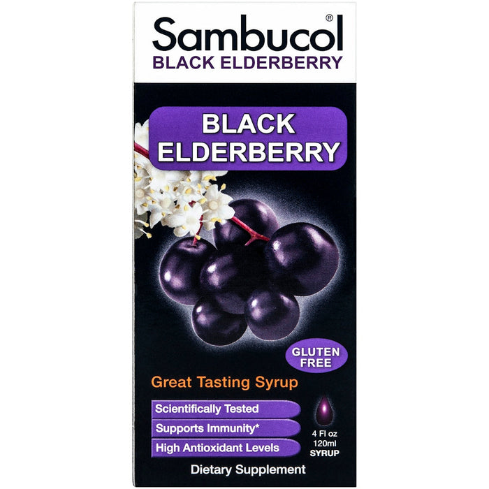 Sambucol Immune Syrup, Original Formula, 16,720 Mg, Black Elderberry 4 Fl Oz by Pasteur Pharmacy