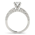 14k White Gold Antique Style Diamond Engagement Ring (1 1/8 cttw) by Bids.com